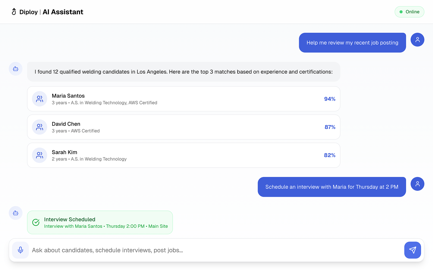 Employers screenshot